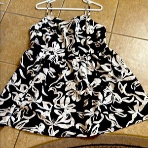 H&M Black and White Floral Dress